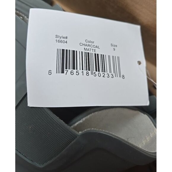 Norty Women's Ankle Rain Boots Waterproof Winter Spring Garden Gray Size 9 - Picture 9 of 9